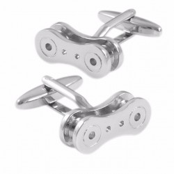 Bicycle chain shape cufflinksCufflinks