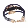 Multilayer armband - met horloge / steentjes / olifantArmbanden