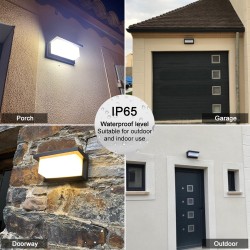 Modern LED outdoor light - wall mounted - with motion sensor - IP65 waterproof - 24WWall lights