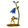 Spelende viool kikker / bloem - brocheBroches