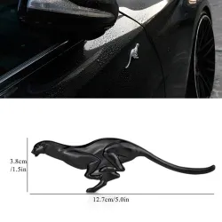 Metalen luipaard - embleem - auto stickerStickers