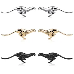 Metalen luipaard - embleem - auto stickerStickers