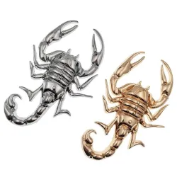 Metalen schorpioen - embleem - autostickerStickers