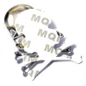 Metalen schedel / botten - embleem - autostickerStickers