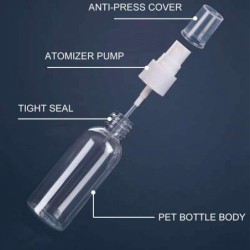 Hervulbare flesjes - lege parfumflesjes - met verstuiver - 30ml - 36 stuksParfum