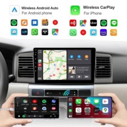Autoradio - 2 Din - 9 inch - Android 10 - 8GB - 128GB - Bluetooth - GPS - carplay - voor Volkswagen Golf 5 6 PassatDin 2