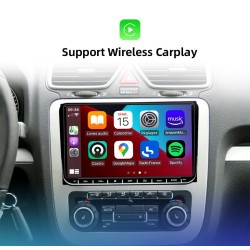 Autoradio - 2 Din - 9 Zoll - Android 10 - 8GB - 128GB - Bluetooth - GPS - Carplay - für Volkswagen Golf 5 6 Passat