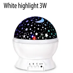 LED night lamp - starry sky projector - rotatable - 3WLights & lighting