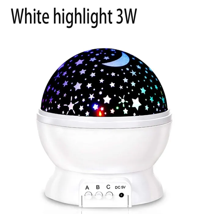 LED night lamp - starry sky projector - rotatable - 3WLights & lighting