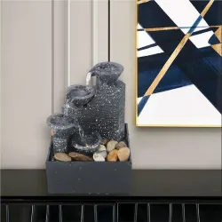 USB-fontein - waterval met 4 niveaus - bureaudecoratieBeelden & Sculpturen