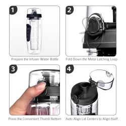 Waterfles / Fruit Infuser - BPA Vrij - 800ml / 1000mlWaterflessen