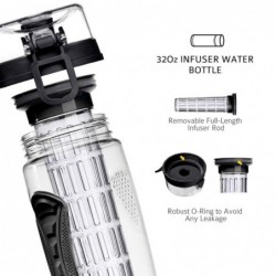 Wasserflasche / Fruchtei - BPA-frei - 800 ml / 1000 ml