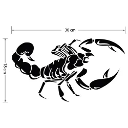 3D schorpioen - auto stickerStickers