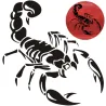 3D schorpioen - auto stickerStickers