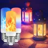 LED flame lamp - fire effect bulb - 3 modes - 5W - E27 - E12 - E14 - B22E14