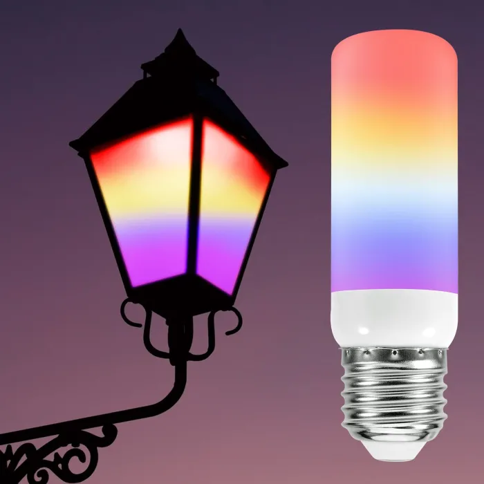 LED vlamlamp - vuureffect lamp - 3 standen - 5W - E27 - E12 - E14 - B22E14