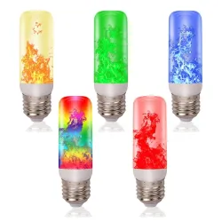 LED-lamp met vuureffect - flikkerende vlam - 4 standen - 3W - E27E27