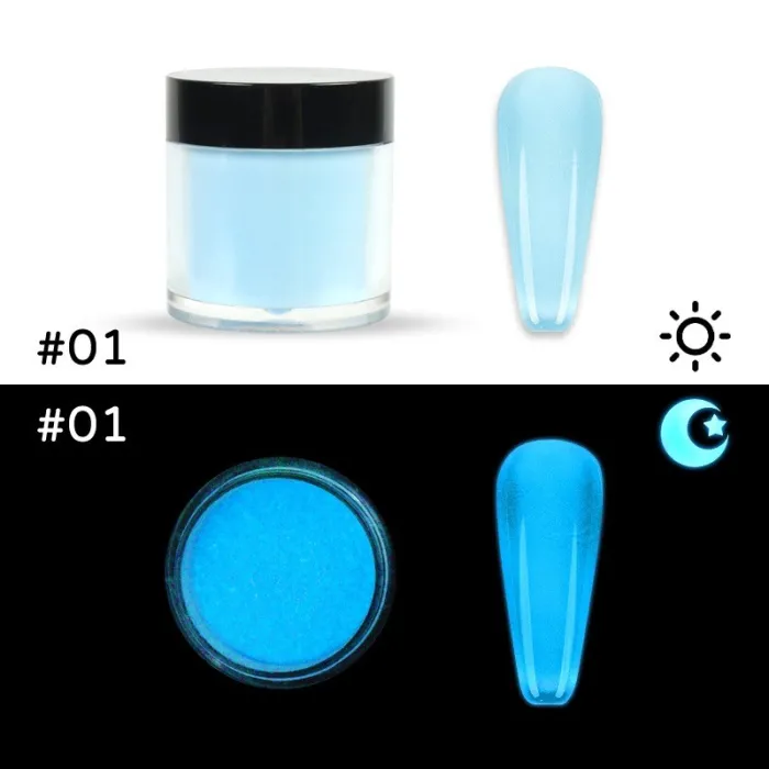 Nagel acrylpoeder - glow in darkNagellak