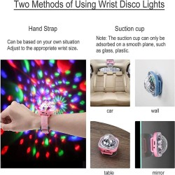 Mini LED disco light - stars projector - wristband - USB - RGBStage & events lighting