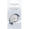 NAVIFORCE - modieus quartz horloge - lederen band - waterdicht - zwartHorloges