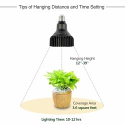 LED-Pflanzenwachstumslampe - Glühbirne - Vollspektrum - COB - E27