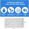 3D muursticker - zelfklevend foam - behang - watervast - baksteen design - 60 * 30cmMuurstickers