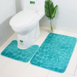 Badezimmer-/Toilettenmatte - rutschfest - 2 Stück