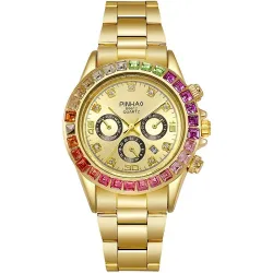 Luxe Quartz horloge - met diamantenHorloges