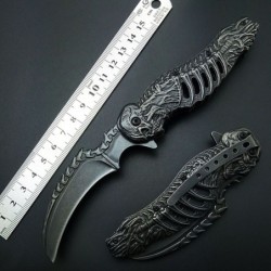 Opvouwbaar tactisch mes - ontwerp met schedelklauwMultitool & Zakmes