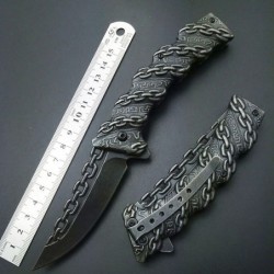 Faltbares taktisches Messer - Kettendesign