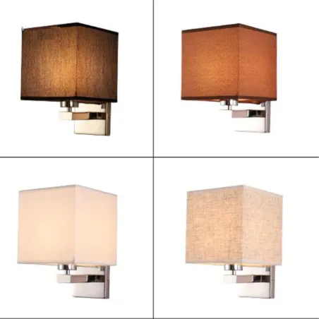 LED wandlamp - moderne textiellamp - E27 - 5WWandlampen