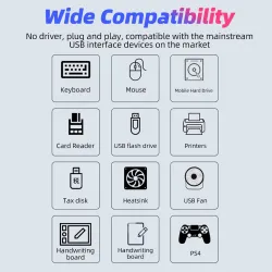 Type-C / USB A - USB 3.0 HUB - OTG - 4/7-poorts - splitter - adapterHubs