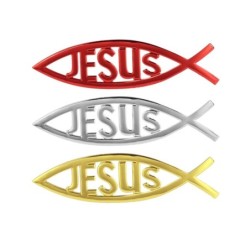 Jesus / Fischsymbol - Autoaufkleber