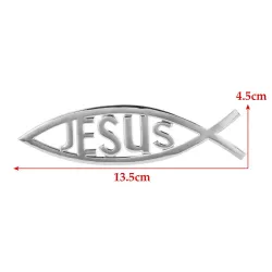 Jesus / fish symbol - car stickerStickers