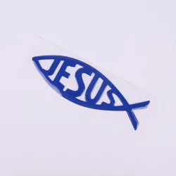 Jezus / vissymbool - autostickerStickers