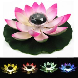 Solarbetriebene Blume – Lotusform – LED – Brunnen/Teich schwimmende Dekoration