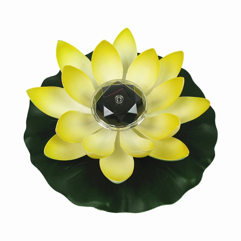 Solarbetriebene Blume – Lotusform – LED – Brunnen/Teich schwimmende Dekoration
