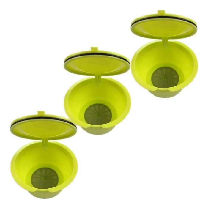 Hervulbare / herbruikbare koffiecapsules - voor Dolce Gusto - 3 stuksKoffiefilters