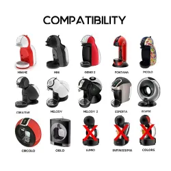 Hervulbare / herbruikbare koffiecapsules - voor Dolce Gusto - 3 stuksKoffiefilters