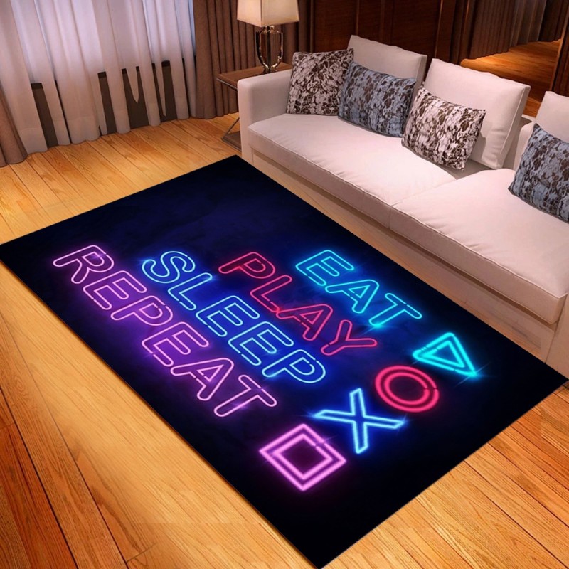 Dekorative Bodenmatte - Teppich - Spielkonsolensymbole