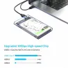ORICO - 2.5inch - transparante HDD behuizing - met kabel - type C Gen 2 - USB3.1HDD behuizing