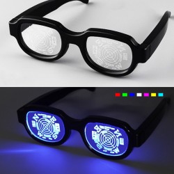 LED-Leuchtbrille - Punk-Stil - USB