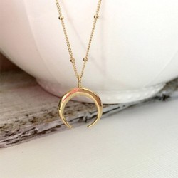 Crescent moon pendant - with necklaceNecklaces