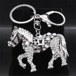 Kristallen paardensleutelhangerSleutelhangers