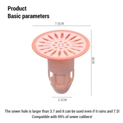 Silicone bathroom floor strainerDrains