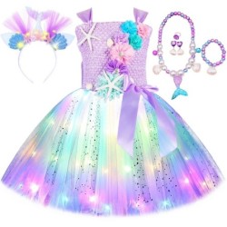 Prinzessinnen- / Meerjungfrauenkleid - mit LED - Mädchenkostüm