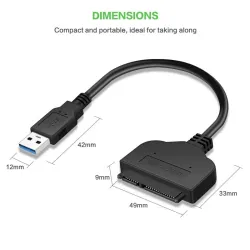 SATA kabel naar USB 3.0 / USB 2.0 - adapterKabels