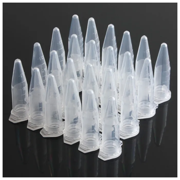 Mini plastic testlaboratorium centrifugebuisjes - 42*11mm - 100 stuksCentrifugebuizen
