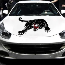 Zwarte tijger - vinyl autostickerStickers