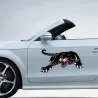 Zwarte tijger - vinyl autostickerStickers